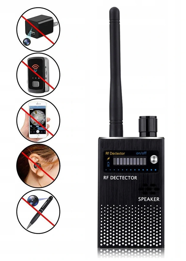 Wykrywacz lokalizatorów GPS, kamer i podsłuchów z akumulatorem MK319